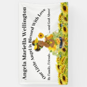 Wertvoll Baby Sunflower Theme Banner (Vertikal)