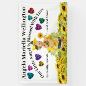 Wertvoll Baby Sunflower Theme Banner (Vertikal)