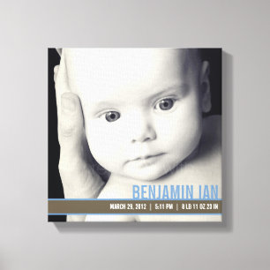 Wertvoll Band Kinderzimmer Leinwand Art - Blue