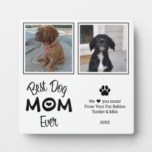 Wertvoll Bester Hund Mama 2 Foto Plaque Fotoplatte