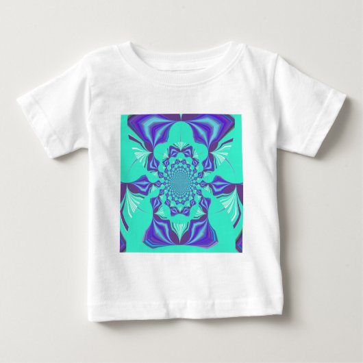 Wertvoll Blau Baby T-shirt (Vorderseite)