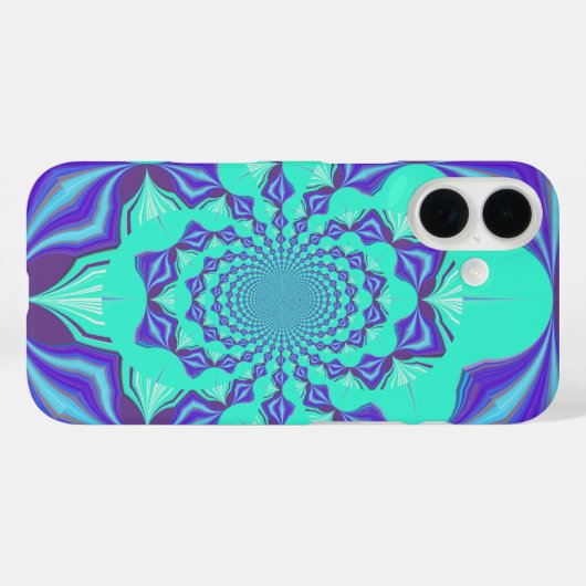 Wertvoll Blau Case-Mate iPhone Hülle (Rückseite (Horizontal))