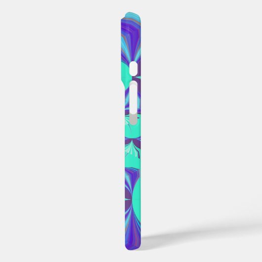 Wertvoll Blau Case-Mate iPhone Hülle (Rückseite / Links)