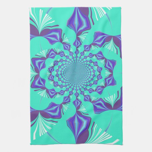 Wertvoll Blau Geschirrtuch (Vertikal)