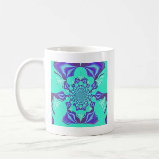 Wertvoll Blau Kaffeetasse (Links)