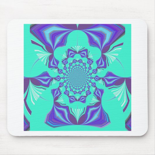 Wertvoll Blau Mousepad (Vorne)