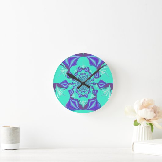 Wertvoll Blau Runde Wanduhr (Zuhause)