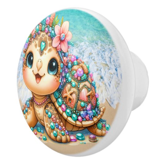 Wertvoll Bling Baby Turtles - Mehr unterwegs - Keramikknauf (Rechts)