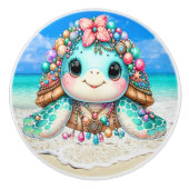 Wertvoll Bling Baby Turtles - Mehr unterwegs - Keramikknauf (Vorderseite)