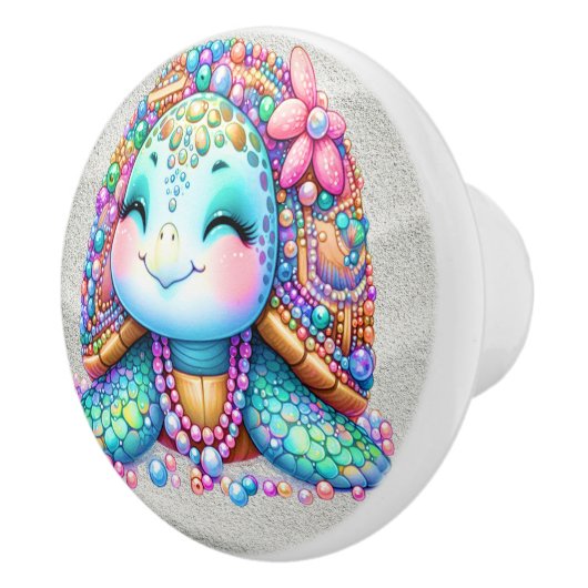 Wertvoll Bling Baby Turtles - Mehr unterwegs - Keramikknauf (Rechts)