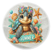 Wertvoll Bling Baby Turtles - Mehr unterwegs - Keramikknauf (Vorderseite)