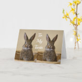 WERTVOLL BUNNY WÜNSCHT, DASS ER DIR GEHEN KÖNNTE!  KARTE (Gelbe Blume)