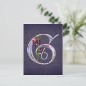 Wertvoll Butterfly Initial G Postkarte (Stehend Vorderseite)
