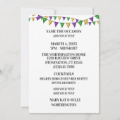 Wertvoll Flaunty Flamingos Einladung (Rückseite)