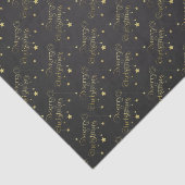 Wertvoll Gold Frohe Weihnachtsstars - Tissue Seidenpapier (Ausschnitt)