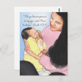 Wertvoll in meiner Eyes~Mama & Baby Postcard Postkarte (Vorne/Hinten)