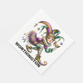 Wertvoll Jester Masquerade Theme Serviette (Ecke)