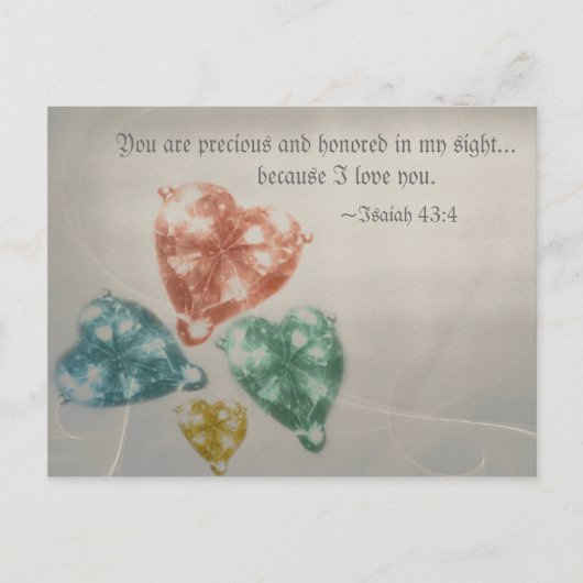 Wertvoll Jewels Scripture Postkarte (Vorderseite)