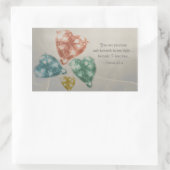 Wertvoll Jewels Scripture Rechteckiger Aufkleber (Tasche)