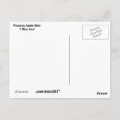 Wertvoll Jungle Kitty "vermisste Sie" Postkarte (Rückseite)