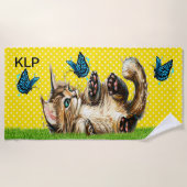 Wertvoll Kitten Strandtuch (Vorderseite)