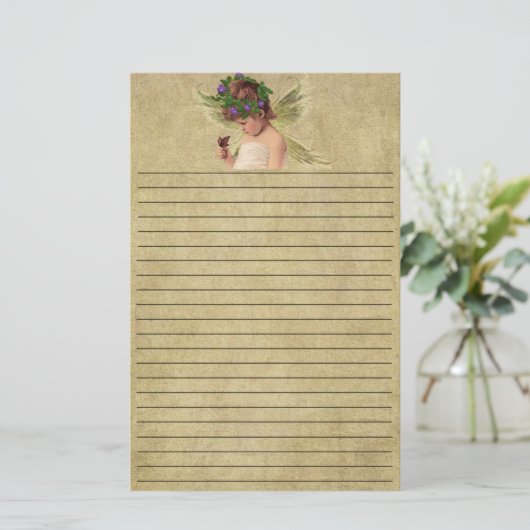 Wertvoll Little Angel Girl - Stationery Briefpapier (Stehend Vorderseite)