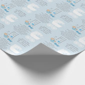 Wertvoll Little Baby Boy Geschenkpapier (Ecke)