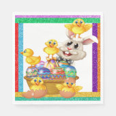 Wertvoll Ostern Bunny Napkins Matchprodukte Serviette (Vorderseite)