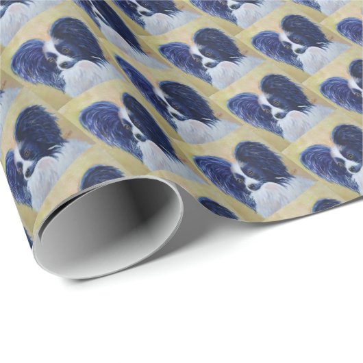 WERTVOLL PAPILLON GESCHENKPAPIER (Rolleneckpunkt)