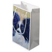 WERTVOLL PAPILLON KLEINE GESCHENKTÜTE (Rückseite Schrägansicht)