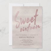 Wertvoll Pearl | Einladung von 16 . Geburtstag (Vorderseite)