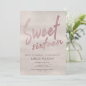 Wertvoll Pearl | Einladung von 16 . Geburtstag (Stehend Vorderseite)