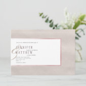 Wertvoll Pearl | Einladung zur Hochzeit (Stehend Vorderseite)