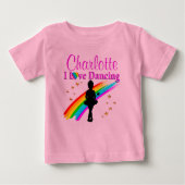 WERTVOLL PERSONALISIERTE BALLERINA TUTU BABY T-SHIRT (Vorderseite)