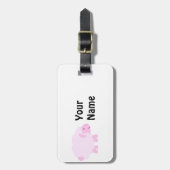 Wertvoll Pink Little Lamm Gepäckanhänger (Vorderseite vertikal)