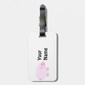 Wertvoll Pink Little Lamm Gepäckanhänger (Rückseite vertikal)