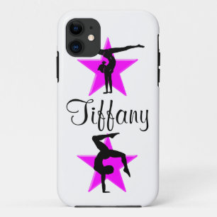 WERTVOLL PINK PERSONALISIERT GYMNAST IPHONE FALL 11 HÜLLE