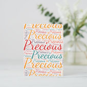 Wertvoll Postkarte (Stehend Vorderseite)