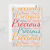 Wertvoll Postkarte (Vorne/Hinten)