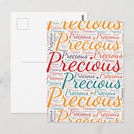 Wertvoll Postkarte (Vorne/Hinten)