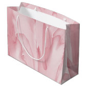 Wertvoll rosa große geschenktüte (Rückseite Schrägansicht)