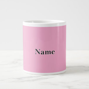 Wertvoll rosa Personalisierung mit Namen Jumbo-Tasse
