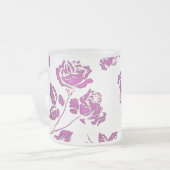 Wertvoll Rosa Rose Mattglastasse (Vorderseite Links)