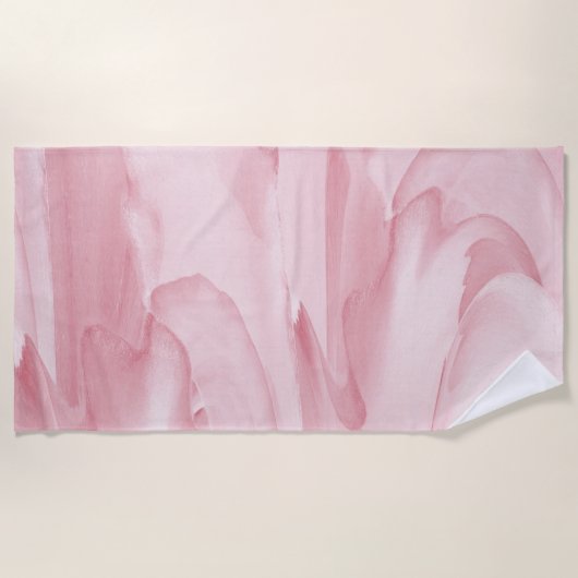 Wertvoll rosa strandtuch (Vorderseite)