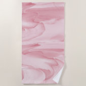 Wertvoll rosa strandtuch (Vorderseite)