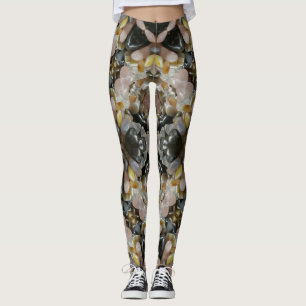 Wertvoll Stones and Crystals Mandala Fraktal Leggings
