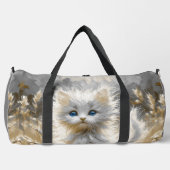 Wertvoll White Kitten Duffle Bag (Vorderseite)