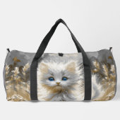 Wertvoll White Kitten Duffle Bag (Rückseite)