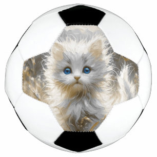 Wertvoll White Kitten Fußball