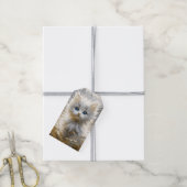Wertvoll White Kitten Geschenkanhänger (Mit Garn)
